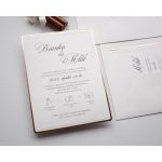 1136 - Minimalista esküvői meghívó