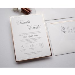 1136 - Minimalista esküvői meghívó