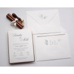 1136 - Minimalista esküvői meghívó