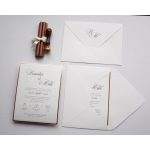 1136 - Minimalista esküvői meghívó