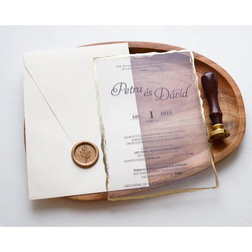 9261 - Plexi esküvői meghívó