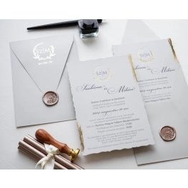 9263 - Elegáns Esküvői Meghívó