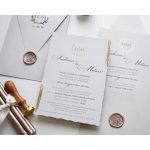 9263 - Elegáns Esküvői Meghívó