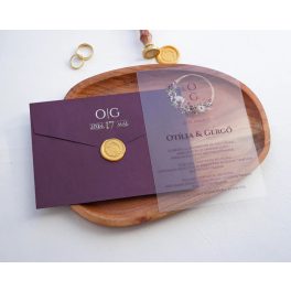 9267 - Plexi esküvői meghívó