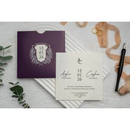 9284 - Elegáns Esküvői Meghívó