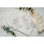 9292 - Virágos esküvői meghívó