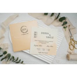 9306 - Minimalista Esküvői meghívó