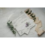 9315 - Virágos esküvői meghívó