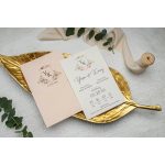 9324 - Virágos esküvői meghívó