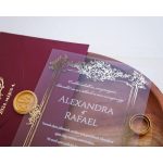 9363 - Plexi esküvői meghívó