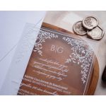 9364 - Plexi esküvői meghívó