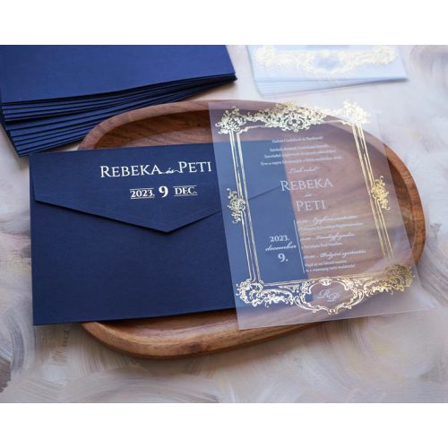 9367 - Plexi esküvői meghívó