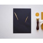 Z9261 - Aranyozott fekete díszboríték - 20 cm x 14 cm