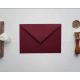 Bíborvörös prémium boríték - C6