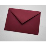 Bíborvörös prémium boríték - C6