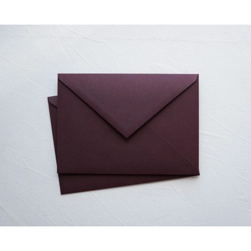 Burgundy vörös prémium boríték - C6