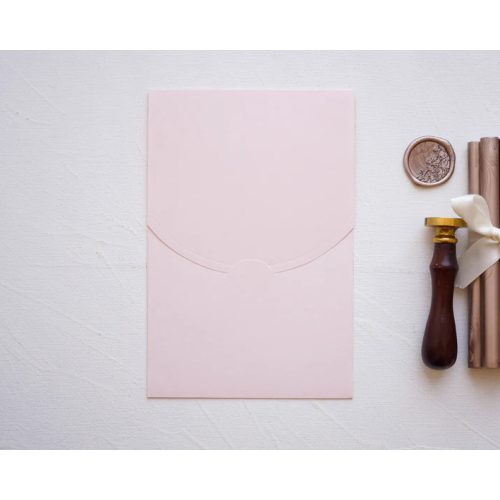 Barackvirág színű díszboríték - B6