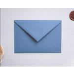 Dusty blue prémium boríték - C6 