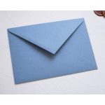 Dusty blue prémium boríték - C6 