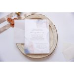 EM06 - Akvarell hatású esküvői meghívó