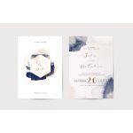 EM06 - Akvarell hatású esküvői meghívó