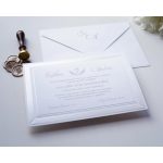 1119 - Minimalista esküvői meghívó