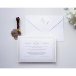 1119 - Minimalista esküvői meghívó