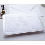 1119 - Minimalista esküvői meghívó