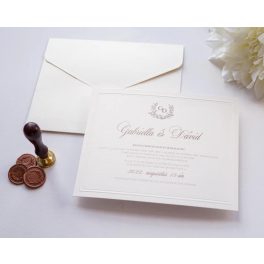 1154 - Minimalista esküvői meghívó