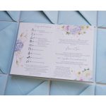 EM26 - Kinyitható Hortenziás esküvői meghívó