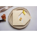 EM33 - Fényképes napraforgó mintás esküvői meghívó