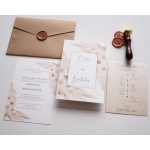 EM40 - Két oldalas Pampafüves esküvői meghívó