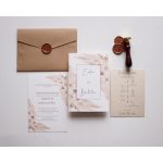 EM40 - Két oldalas Pampafüves esküvői meghívó