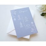 EM49 - Két oldalas letisztult esküvői meghívó