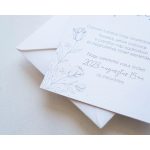 EM49 - Két oldalas letisztult esküvői meghívó
