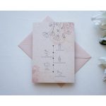 EM50 - Két oldalas minimalista esküvői meghívó