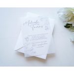 EM52 - Minimalista áttetsző esküvői meghívó