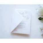 EM52 - Minimalista áttetsző esküvői meghívó