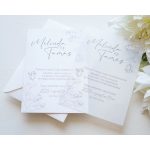 EM52 - Minimalista áttetsző esküvői meghívó