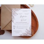 EM60 - Pampafüves egy oldalas esküvői meghívó