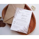 EM60 - Pampafüves egy oldalas esküvői meghívó