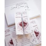 EM64 - Tekergők térképe esküvői meghívó, Harry Potter-es meghívó