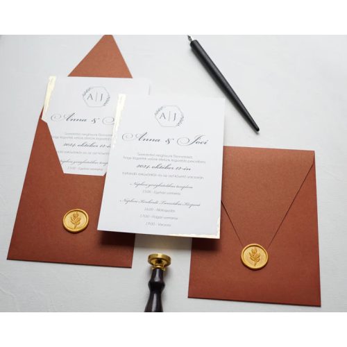 9248 - Elegáns Esküvői Meghívó