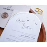9254 - Elegáns Esküvői Meghívó
