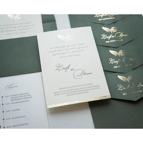 9255 - Greenery Esküvői meghívó