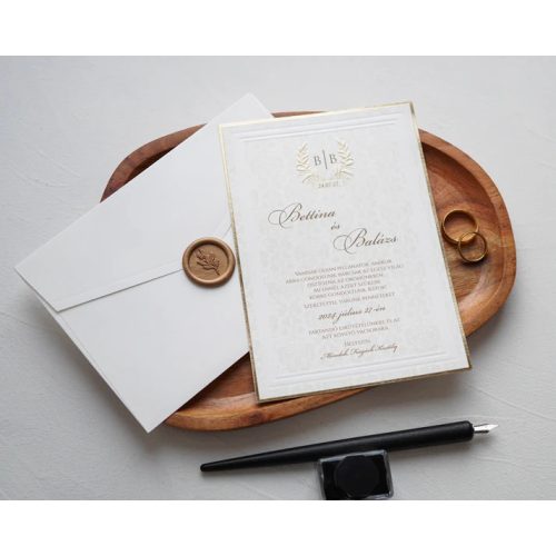 9264 - Elegáns Esküvői Meghívó