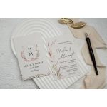 9268 - Virágos Esküvői meghívó