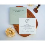 9307 - Greenery Esküvői meghívó