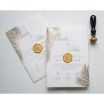 9328 - Arany leveles Esküvői meghívó