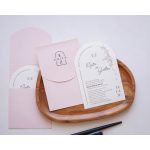 9356 - Minimalista Esküvői meghívó